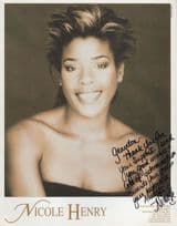 Nicole Henry Jazz Singer Giant 10x8 Hand Signed Photo