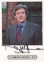 Nigel Havers Coronation Street Hand Signed Cast Card Photo