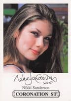 Nikki Sanderson Coronation Street Printed Signed Cast Card Photo