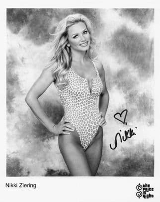Nikki Ziering The Price Is Right Giant 10x8 TV Show Hand Signed Photo