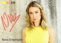 Nina Ensmann German Actress Model Knallerkerle Unter Uns Hand Signed Photo