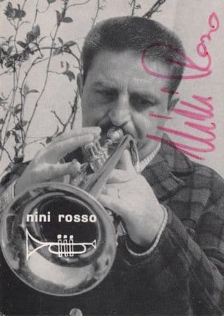 Nini Rosso Italian Jazz Trumpeter Musician Hand Signed Photo
