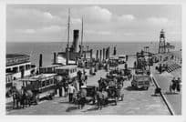 Nordseebad Norderney Steamer Ship Arrival German Vintage RPC Postcard