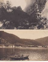 Norge Hardanger incl Sailor Hats in Boat & Horse & Cart 2x Antique Postcard s