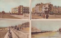 North Promenade Beach Bandstand 4x Vintage Cleveleys Postcard s
