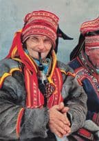 Norway Amazing Near 100 Year Old Pipe Smoking Man Postcard