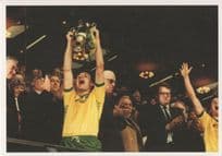 Norwich Football FC Vs Sunderland Milk Cup Victory in 1985 Postcard