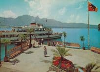 Oberhofen Swiss Tourist Boat Ship Trip Switzerland 1970s Postcard