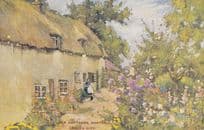 Old Cottages Garden City Norton Derbyshire Old Postcard
