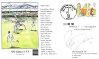 Old England XI Cricket Unidentified Hand Signed 1998 FDC