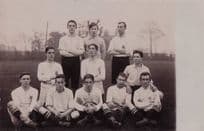 Old Rugby Sports Team Card With Identifying Logo Old Real Photo Posdtcard