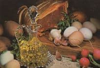 Olive Oil Broken Eggs Onions Rare French Postcard