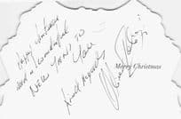 Oliver Tobias of The Stud Joan Collins Film Hand Signed Christmas Card