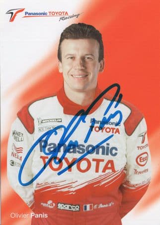 Olivier Panis Toyota Formula 1 Grand Prix Hand Signed Photo