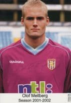 Olof Mellberg West Ham FC Rare 2001 2002 Season Hand Signed Photo