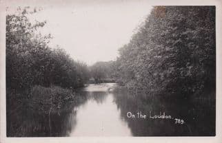 On The Loddon River Reflections Berkshire Old RPC Postcard