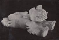 Onyx Offering Pagan Mexican Sculpture Witchcraft Bowl Primitive Art Postcard