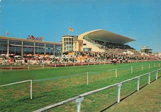 Oostende Horse Racing Stadium Belgium Grandstand Postcard