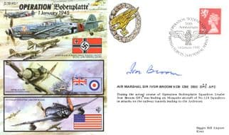 Operation Bodenplatte WW2 Ivor Broom Mosquito Aircraft Hand Signed FDC