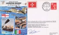 Operation Halberd Malta Seige Peter Twiss OBE Hand Signed FDC