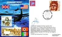 Operation Husky Dennis Patten Galpin WW2 Flying Medal Hand Signed FDC