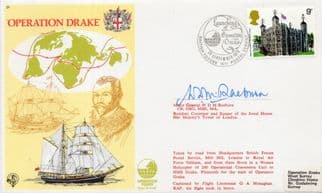 Operation Sir Francis Drake General Raeburn Tower Of London Hand Signed FDC