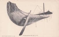 Osebergskibet Norway Canoe Ship Antique Postcard
