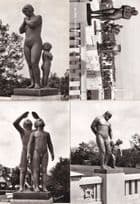 Oslo Vigelandsanlegget Frognerparken Norway 4x 1950s Postcard s