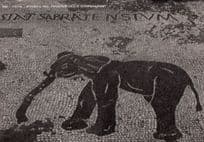 Ostia Mosaico Nel Piazzale Delle Corporazioni Italy Elephant RPC Postcard