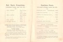 P&O Cruise Ship Yacht Ranchi Bridge Tennis Tournament 1927 Programme