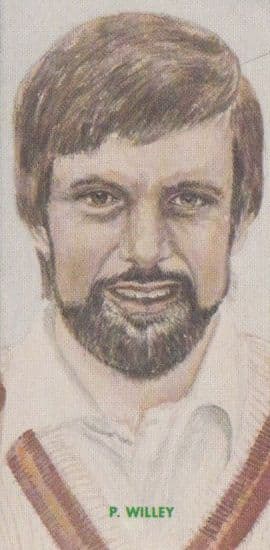 P Willey Northamptonshire Cricket Team Player Antique Cigarette Card
