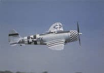 P47M Thunderbolt Military Plane Salmon Camera Photo Postcard