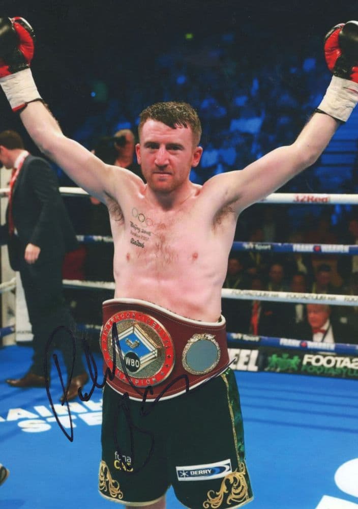 Paddy Boxing Paddy Barnes Irish Boxer Giant Boxing Hand Signed Photo