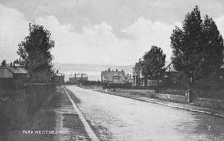 Park West On Rainy Day Heswall Merseyside Old Local Postcard