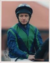 Pat Eddery Horse Racing Race Jockey Large 10x8 Hand Signed Photo