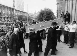Pat Phoenix Coronation Street Tragic London Funeral Press Photo