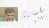 Pat Stanton Hibs Football Sport Hand Signed Fans Mounted Photo