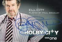 Paul Bradley Elliott Hand Signed BBC Holby City Cast Card Photo