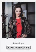 Paula Lane Coronation Street Hand Signed Cast Card Photo (1)
