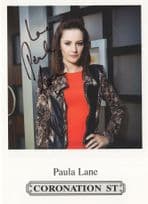 Paula Lane Coronation Street ITV Hand Signed Cast Card Photo