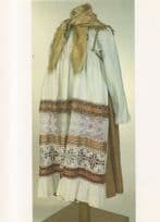 Peasant Womans Ladies Festive Costume Vologda Russia Province Postcard