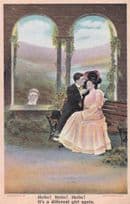 Peeping Tom Its A Different Girl Again Comic Bamforth Postcard