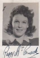 Peggy McCormack of He Found A Star WW2 Movie with Vic Oliver Hand Signed Photo