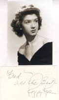 Peggy Ryan Epic Actress Vintage Signed Autograph Card & Photo