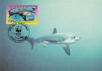 Pelagic Thrasher Shark New Zealand Tokelau Ltd Edn FDC Stamp Postcard