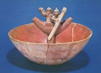 Peru Mochica Culture Antique Portrait Vase Pottery Postcard