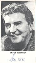 Peter Adamson Coronation Street Antique VG Hand Signed Cast Photo
