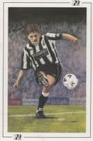 Peter Beardsley Newcastle FC Football Taking Penalty Postcard