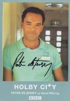 Peter De Jersey BBC Holby City Hand Signed Cast Card Photo