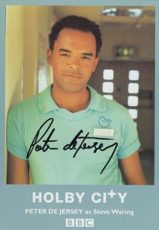Peter De Jersey BBC Holby City Hand Signed Cast Card Photo